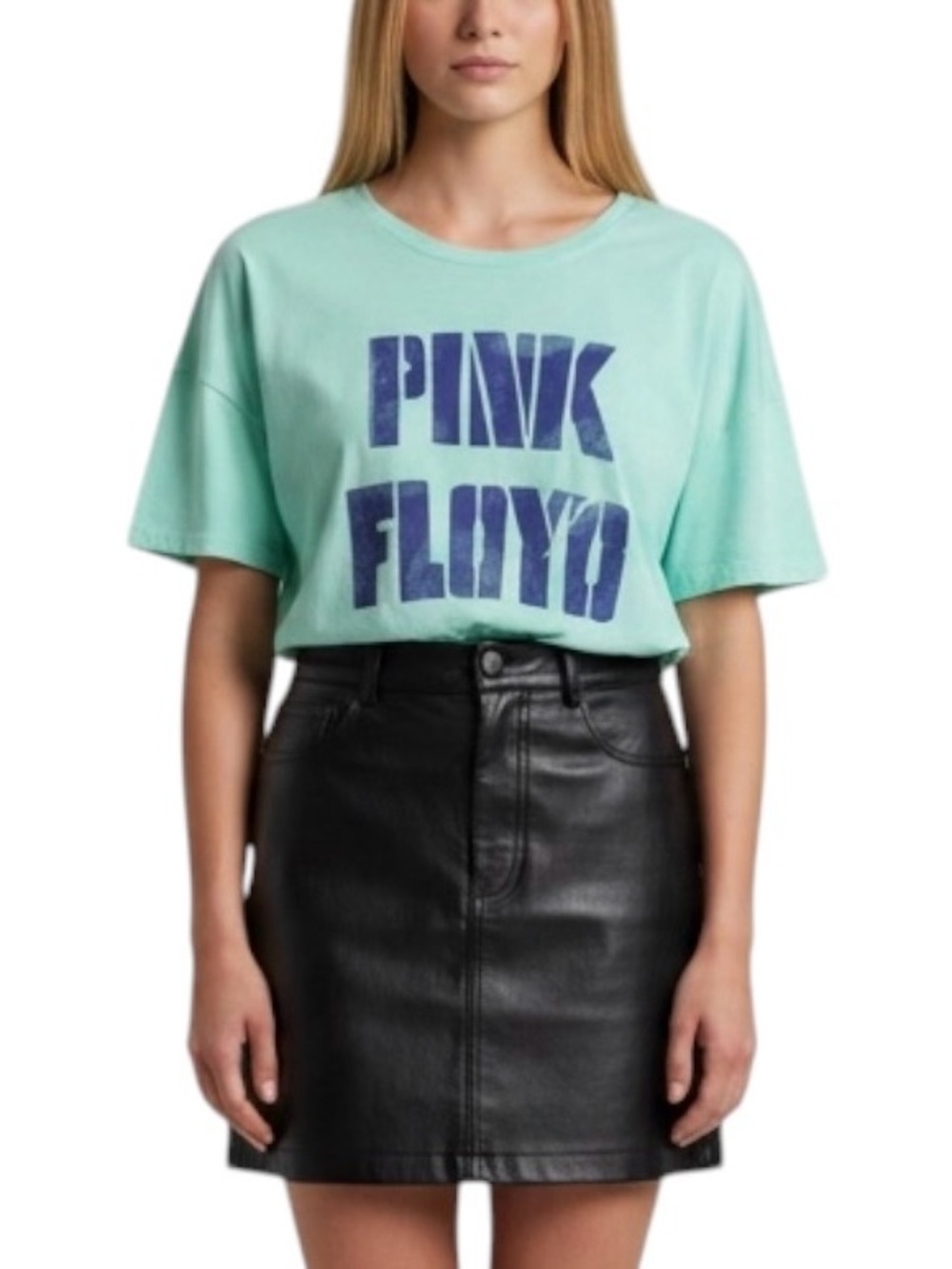 American Eagle Pink Floyd Graphic Band Tee Shirt NWT S Seafoam Green